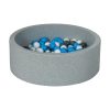 Le moins cher 🔥 Piscine à Balles Aire De Jeu + 150 Balles Blanc, Gris, Bleu Clair ⭐ 7